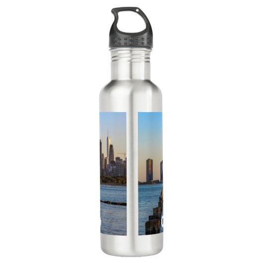 Chicago Skyline Water Bottle Waterfles (Achterkant)