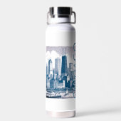 Chicago Skyline Waterfles (Achterkant)
