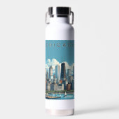 Chicago Skyline Waterfles (Voorkant)