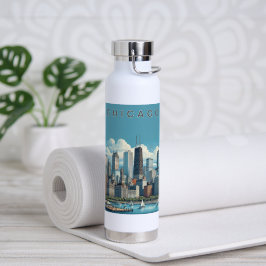 Chicago Skyline Waterfles