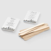 Chicago Skyline Wedding Program Hand Fan Handwaaier (Niet-gemonteerd)