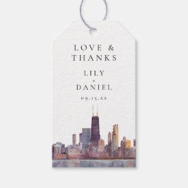 Chicago Skyline Wedding Thank You Cadeaulabel