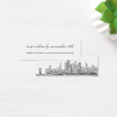 Chicago Skyline Wedding Website Kaart (Bureau)