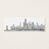 Chicago Skyline Wedding Website Kaart (Achterkant)