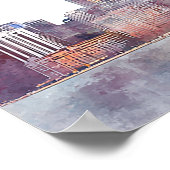 Chicago Skyline Wedding Welcome Sign Poster (Hoek)