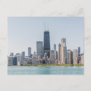 Chicago Skyline with Lake Michigan Briefkaart