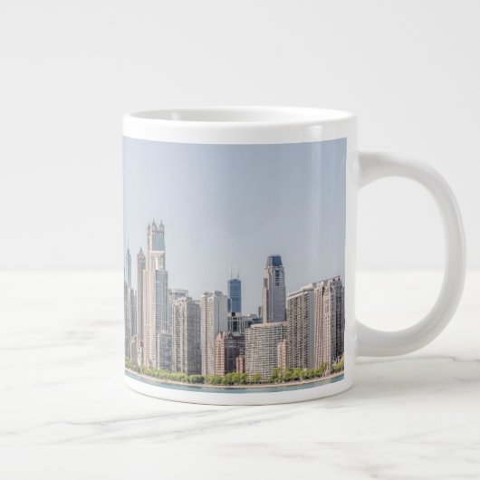 Chicago Skyline with Lake Michigan Grote Koffiekop (Rechts)