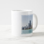 Chicago Skyline with Lake Michigan Grote Koffiekop (Voorkant rechts)