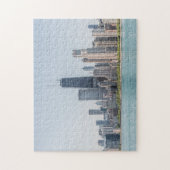 Chicago Skyline with Lake Michigan Legpuzzel (Verticaal)