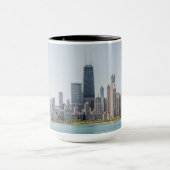 Chicago Skyline with Lake Michigan Mok (Midden)