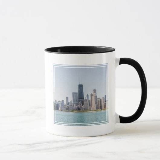 Chicago Skyline with Lake Michigan Mok (Rechts)