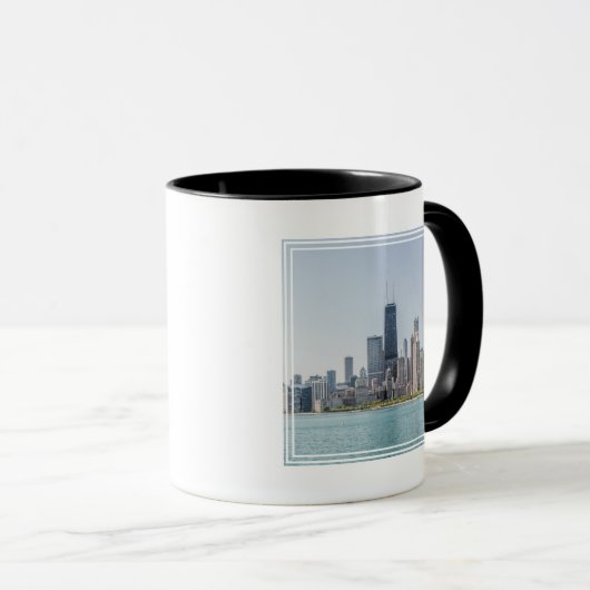 Chicago Skyline with Lake Michigan Mok (Voorkant rechts)