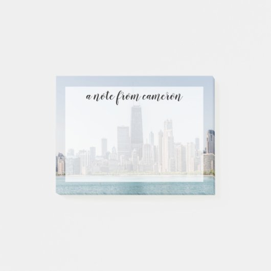 Chicago Skyline with Lake Michigan Post-it® Notes (Voorkant)