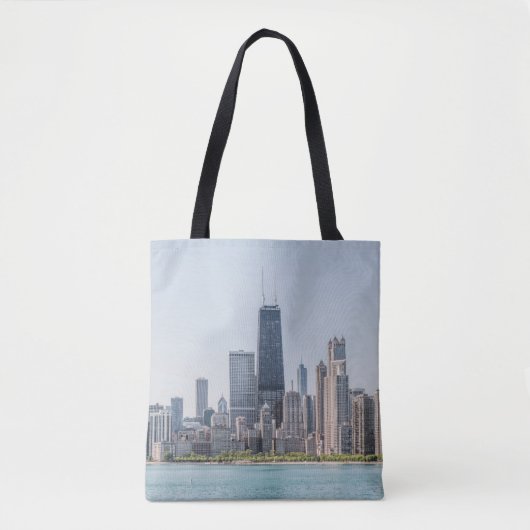 Chicago Skyline with Lake Michigan Tote Bag (Voorkant)