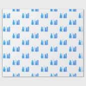 Chicago Skyline Wrapping Paper Cadeaupapier (Vlak)