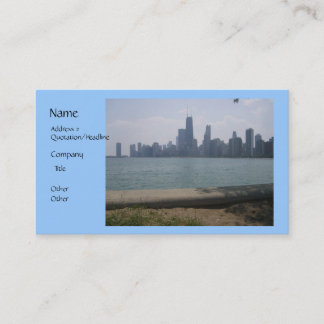 Chicago Skyline Zakelijke Kaart Visitekaartje