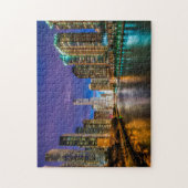 Chicago Skyline Zomer Foto Legpuzzel (Verticaal)