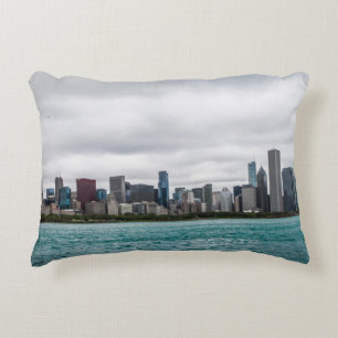 Chicago skylinechicago, skyline, antenne, architec accent kussen