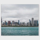 Chicago skylinechicago, skyline, antenne, architec cadeaupapier (Vlak)
