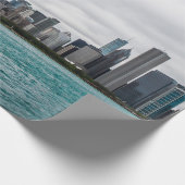Chicago skylinechicago, skyline, antenne, architec cadeaupapier (Hoek)