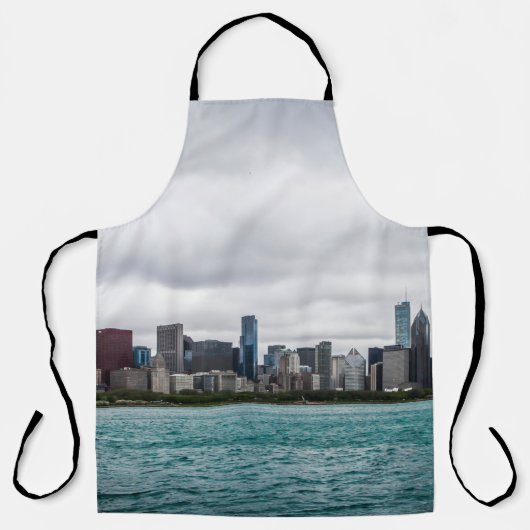 Chicago skylinechicago, skyline, antenne, architec schort (Voorkant)