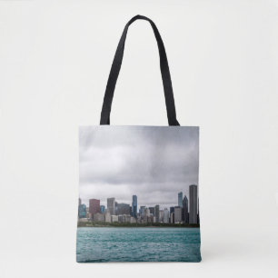 Chicago skylinechicago, skyline, antenne, architec tote bag