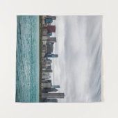 Chicago skylinechicago, skyline, antenne, architec wandkleed (Voorkant (horizontaal))