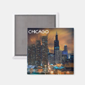 Chicago Skyscraper Magnet (Voorkant / Achterkant)