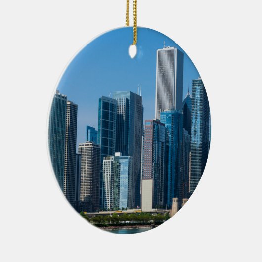 Chicago Skyscrapers Keramisch Ornament (Rechts)