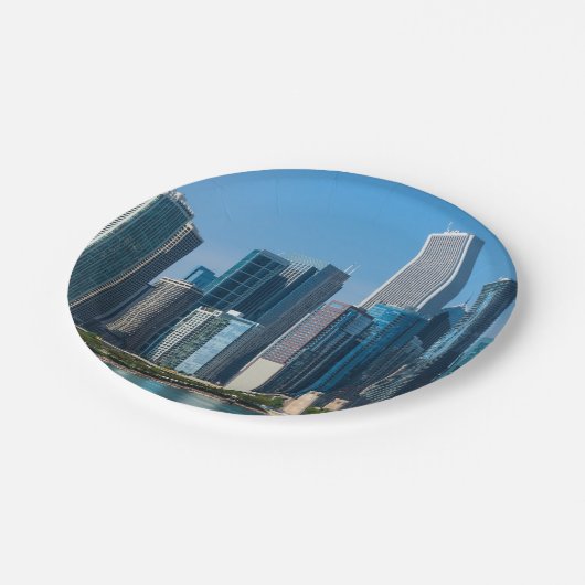 Chicago Skyscrapers Papieren Bordje (Gekanteld)