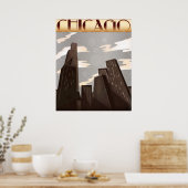 Chicago Skyscrapers Poster (Keuken)