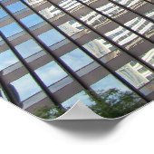 Chicago Skyscrapers vanaf de rivier bekeken Poster (Hoek)