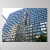 Chicago Skyscrapers vanaf de rivier bekeken Poster (Voorkant)