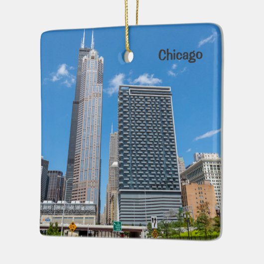 Chicago Skyscrapers, Willis Tower Keramisch Ornament (Links)
