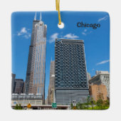 Chicago Skyscrapers, Willis Tower Keramisch Ornament (Voorkant)