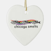 Chicago smelt hartversiering keramisch ornament (Rechts)