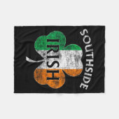 Chicago Southside Irish Flag St. Patrick's Day  Fleece Deken (Voorkant (Horizontaal))