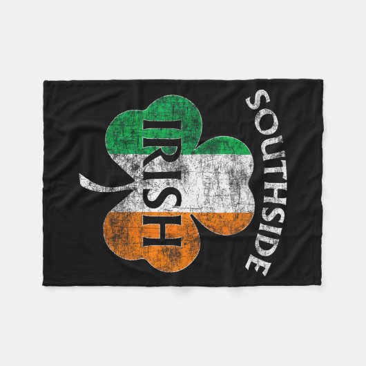 Chicago Southside Irish Flag St. Patrick's Day  Fleece Deken (Voorkant (Horizontaal))