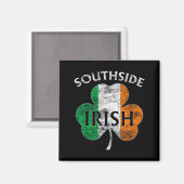 Chicago Southside Irish Flag St. Patrick's Day  Magneet (Voorkant / Achterkant)