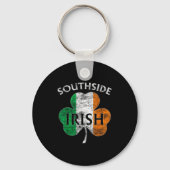 Chicago Southside Irish Flag St. Patrick's Day  Sleutelhanger (Voorkant)
