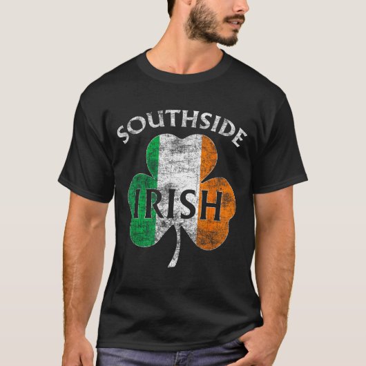 Chicago Southside Irish Flag St. Patrick's Day  T-shirt (Voorkant)