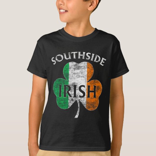 Chicago Southside Irish Flag St. Patrick's Day  T-shirt (Voorkant)