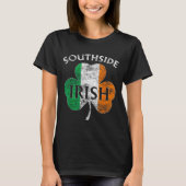 Chicago Southside Irish Flag St. Patrick's Day  T-shirt (Voorkant)