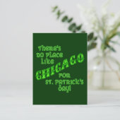 CHICAGO St Patricks Day Briefkaart (Staand voorkant)