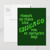 CHICAGO St Patricks Day Briefkaart (Voorkant / Achterkant)