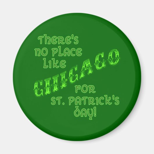 CHICAGO St Patricks Day Magneet (Voorkant)