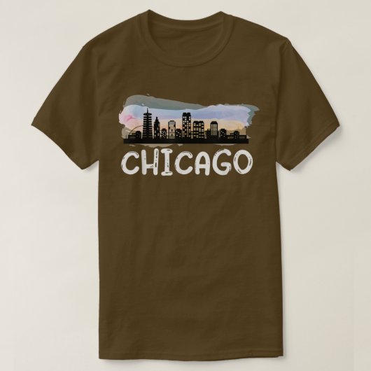 Chicago, staat Chicago in Chicago T-shirt (Design voorkant)