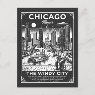 Chicago Stad illinois The Windy City Briefkaart