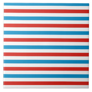 chicago stad USA amerika vlag strepen patroon blau Tegeltje