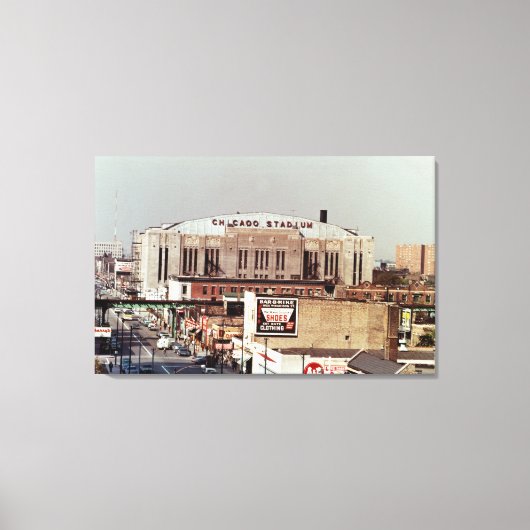 Chicago Stadium Rock Concert Venue 1968 Canvas Afdruk (Voorkant)